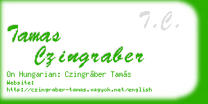 tamas czingraber business card