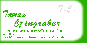 tamas czingraber business card